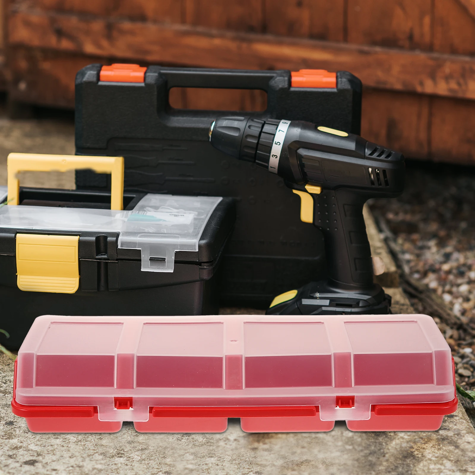 2 pcs Screw Storage Box Plastic Compartment Parts Organizer Portable Tool Container With Lid For Fasteners Sorting Tools Box 
2 pcs Screw Storage Box Plastic Compartment Parts Organizer Portable Tool Container With Lid For Fasteners Sorting Tools Box