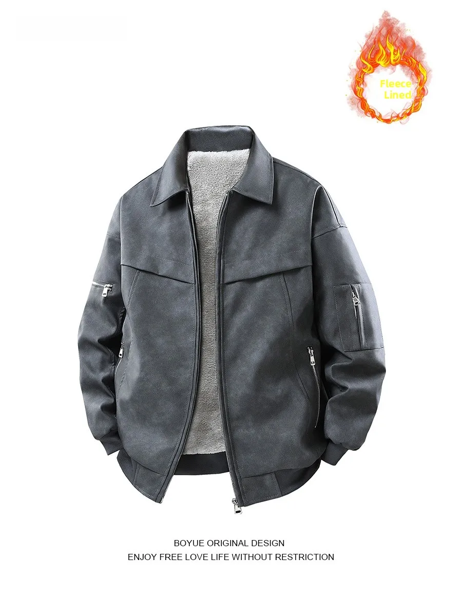 Куртка BOYUE Fce из искусственной кожи в стиле ретро, уличная, для пар, с воротником-стойкой, мужская, повседневная, свободного кроя, весна-осень-зима
Куртка BOYUE Fce из искусственной кожи в стиле ретро, уличная, для пар, с воротником-стойкой, мужская, повседневная, свободного кроя, весна-осень-зима