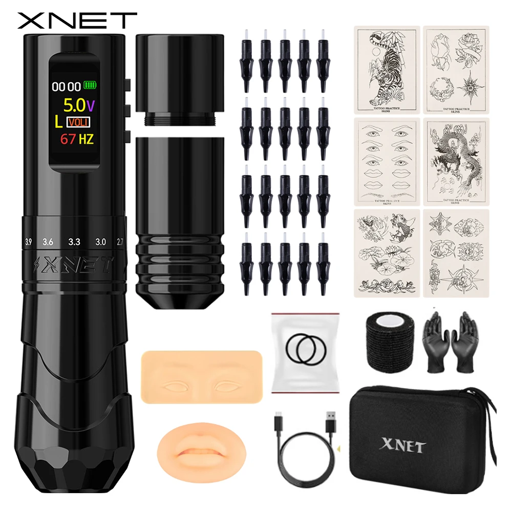 XNET Void Профессиональная беспроводная тату-машинка, ручка, полный комплект, 7, регулируемые штрихи, 3D-тректический набор для кожи, макияж для тела для татуировки
XNET Void Профессиональная беспроводная тату-машинка, ручка, полный комплект, 7, регулируемые штрихи, 3D-тректический набор для кожи, макияж для тела для татуировки