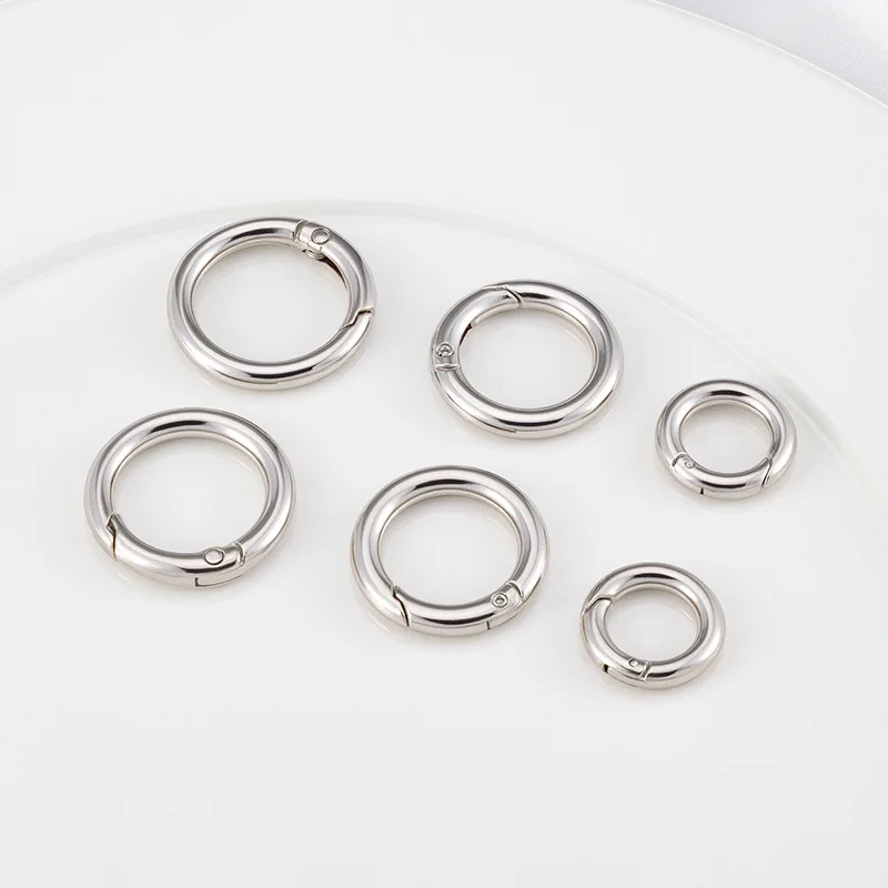 Metal Round Spring Keychain Supplies for Jewelry DIY Accessory Making Luggage Pants Chains Pet Materials Connecting Carabiner
Metal Round Spring Keychain Supplies for Jewelry DIY Accessory Making Luggage Pants Chains Pet Materials Connecting Carabiner
