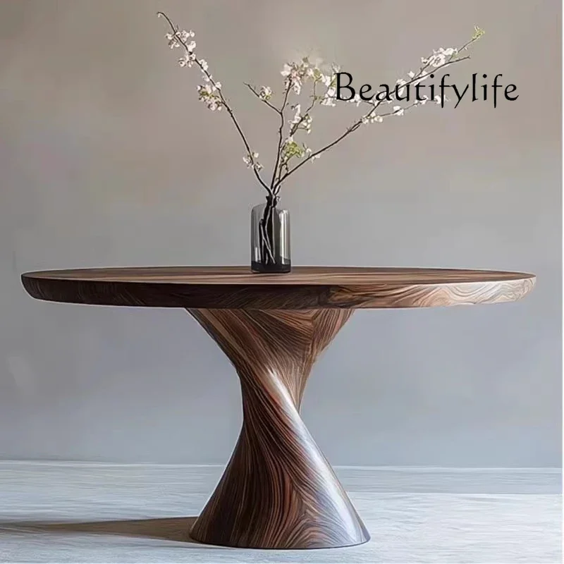 M Nordic Medieval Style Solid Wood Round Table Design Creative Small Apartment Round Table Fashion Art High-end Dining Table
M Nordic Medieval Style Solid Wood Round Table Design Creative Small Apartment Round Table Fashion Art High-end Dining Table
