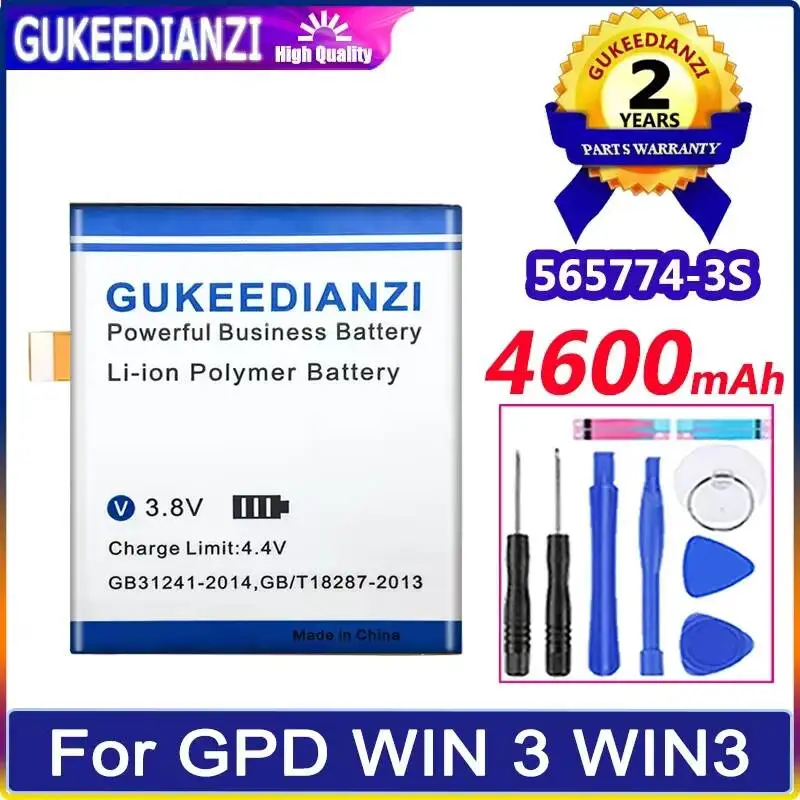 Laptop Battery 4600mAh 565774-3S For Gpd Win 3 4 AEC555779-3S1P Safe
Laptop Battery 4600mAh 565774-3S For Gpd Win 3 4 AEC555779-3S1P Safe