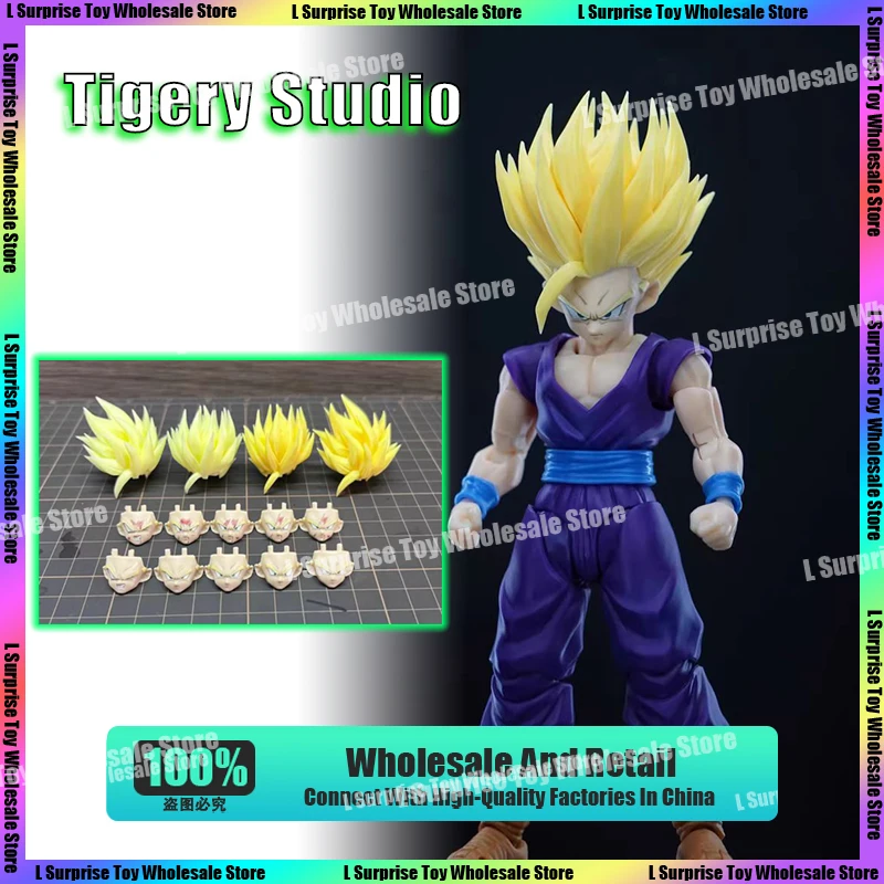 Tigery Studio Dragon Ball Z SHF Super Saiyan SSJ Son Goku Son Gohan Head Accessories Anime Action Figure Model Kids Gifts Toys
Tigery Studio Dragon Ball Z SHF Super Saiyan SSJ Son Goku Son Gohan Head Accessories Anime Action Figure Model Kids Gifts Toys