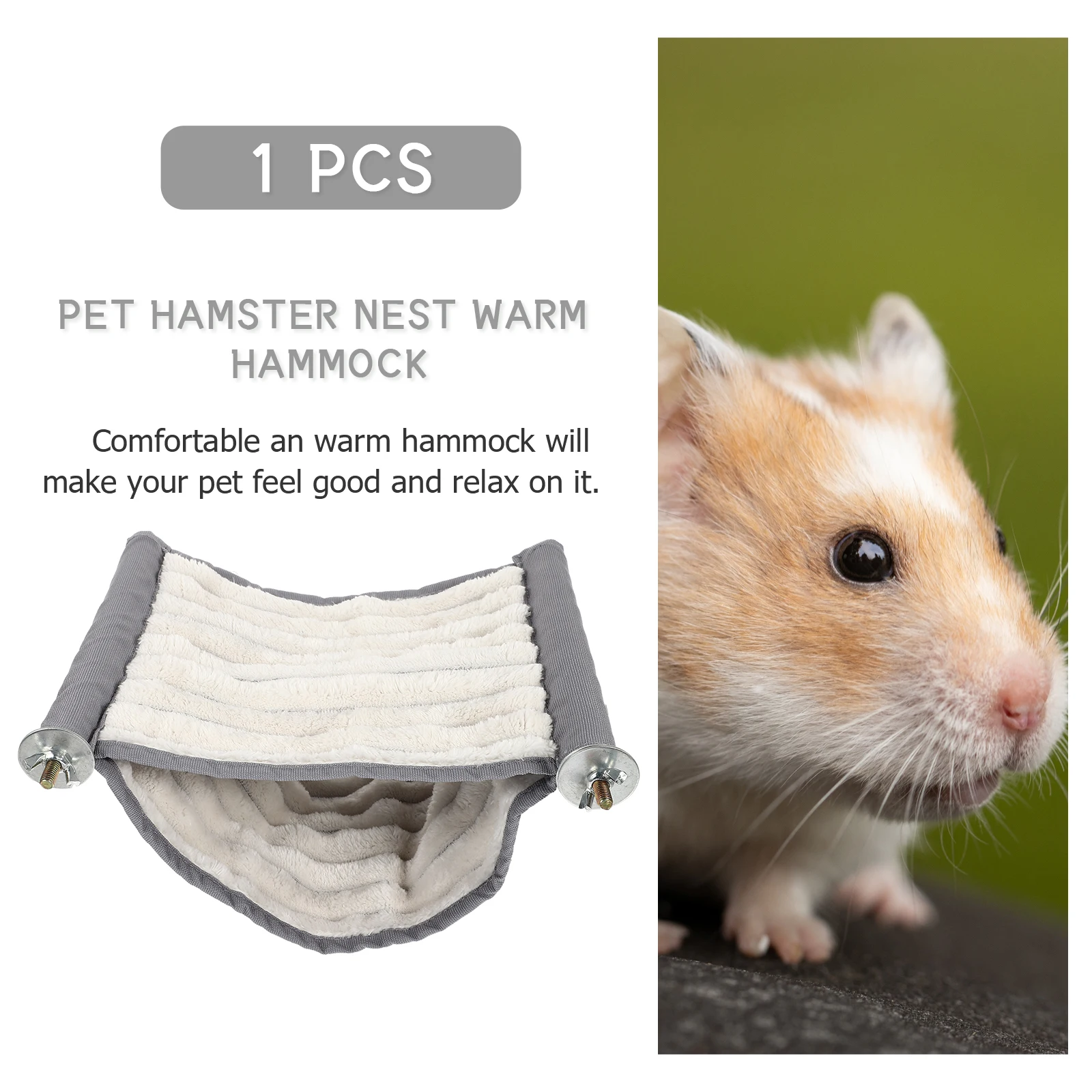 Hamster Hammock Detachable Warm Pet Hanging Bed Swing Nest For Small Animals Cage Supplies Winter Resting Chinchilla
Hamster Hammock Detachable Warm Pet Hanging Bed Swing Nest For Small Animals Cage Supplies Winter Resting Chinchilla