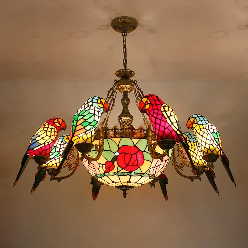 DORIAN Tiffany Parrot Chandelier American Luxury Living Room Restaurant Bedroom Hotel Villa Cafe Bar Color Glass Pendant Light
DORIAN Tiffany Parrot Chandelier American Luxury Living Room Restaurant Bedroom Hotel Villa Cafe Bar Color Glass Pendant Light