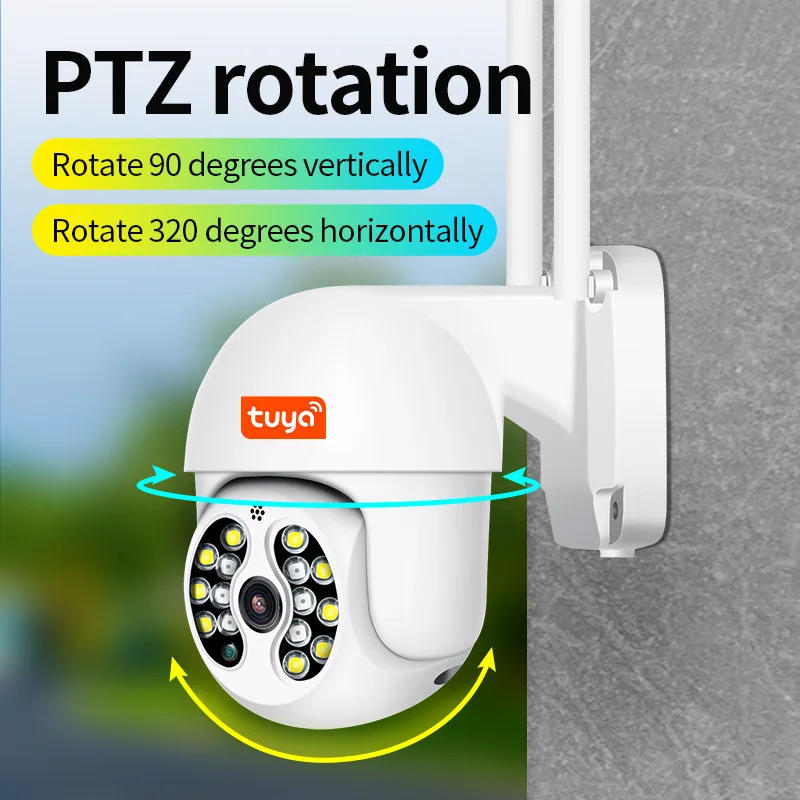 3MP 1296P Tuya APP PTZ IP Dome Camera Full Color Night Vision AI Humanoid Auto Tracking Home Security CCTV Baby Monitor
3MP 1296P Tuya APP PTZ IP Dome Camera Full Color Night Vision AI Humanoid Auto Tracking Home Security CCTV Baby Monitor