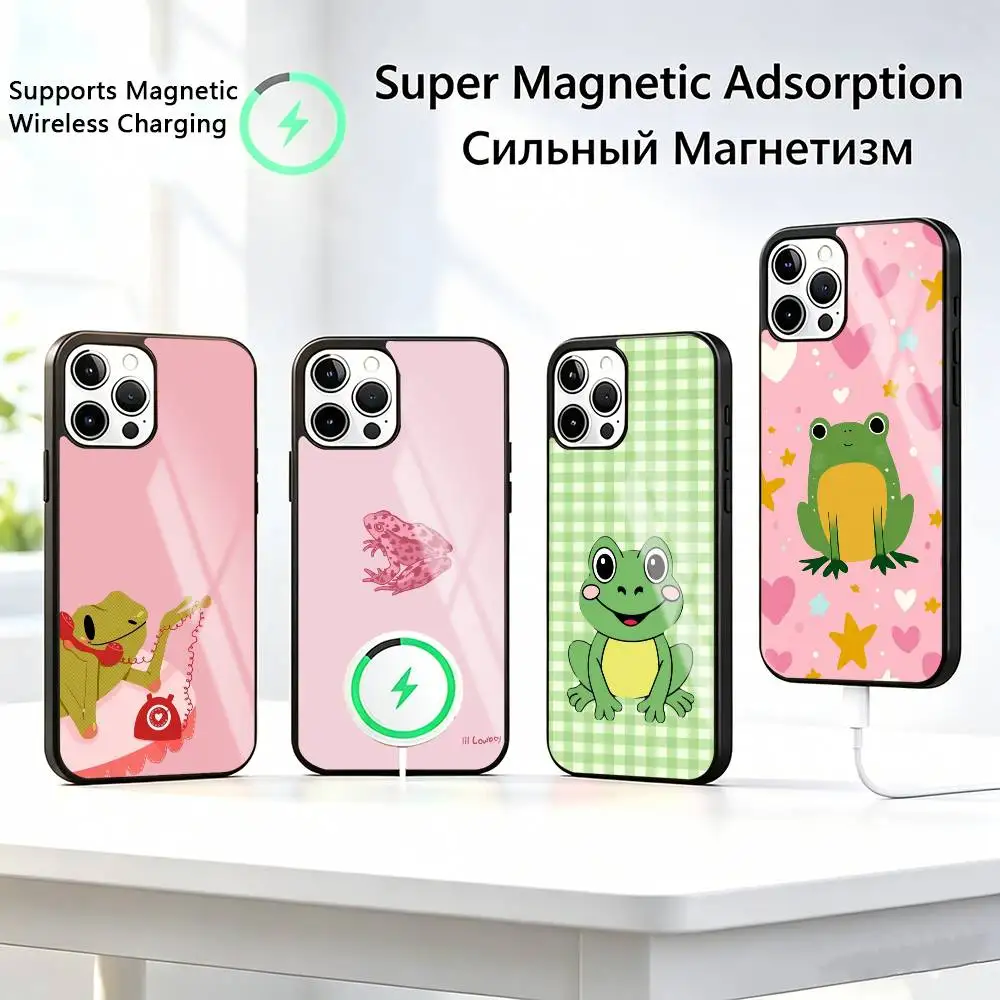 Fashionable-e Cute Frog Phone Case For iPhone17,16,15,14,13,12,11 Plus,Pro Compatible with magnetic wireless charging
Fashionable-e Cute Frog Phone Case For iPhone17,16,15,14,13,12,11 Plus,Pro Compatible with magnetic wireless charging