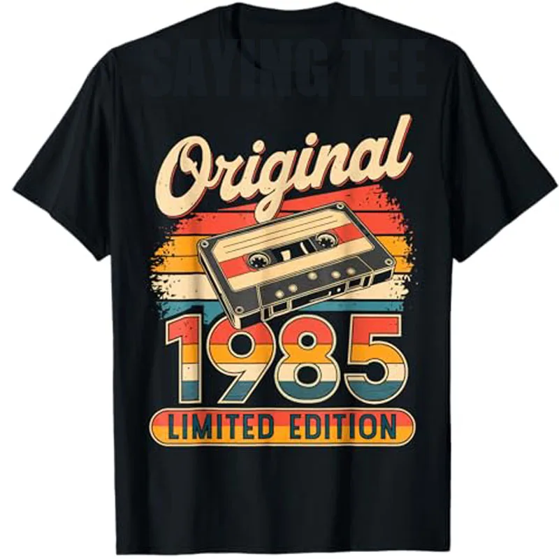 40th Birthday Man Woman 40 Years Decoration 1985 Gift Funny T-Shirt Retro Style Tape Cassette Graphic Outfit Vintage Saying Tee
40th Birthday Man Woman 40 Years Decoration 1985 Gift Funny T-Shirt Retro Style Tape Cassette Graphic Outfit Vintage Saying Tee