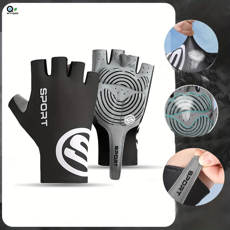 Bicycle Gloves Light Weight Half Finger For Men Women with Anti-Slip Sunscreen Anti-UV Outdoor Cycling Workout Training Gloves
Bicycle Gloves Light Weight Half Finger For Men Women with Anti-Slip Sunscreen Anti-UV Outdoor Cycling Workout Training Gloves