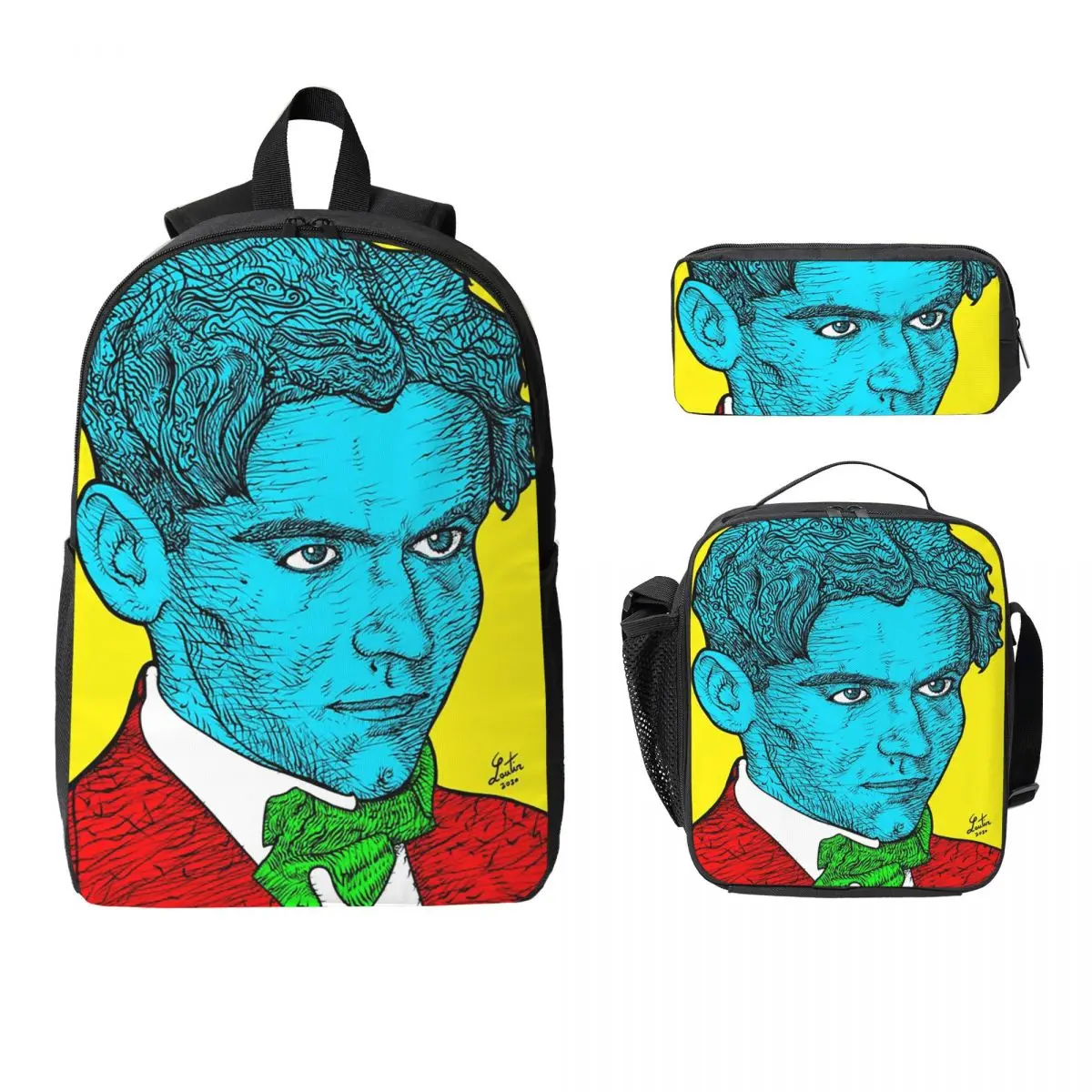 Federico Garcia Lorca Portrait 16 Backpack BookBag School Bag Computer Shoulder Bags 3ps Insulated Lunch Bag Pencil Case
Federico Garcia Lorca Portrait 16 Backpack BookBag School Bag Computer Shoulder Bags 3ps Insulated Lunch Bag Pencil Case