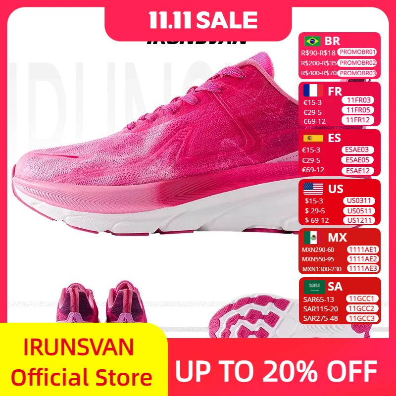 Марафонские кроссовки IRUNSVAN 2025, легкие кроссовки с дышащей мягкой подкладкой и отскоком
Марафонские кроссовки IRUNSVAN 2025, легкие кроссовки с дышащей мягкой подкладкой и отскоком