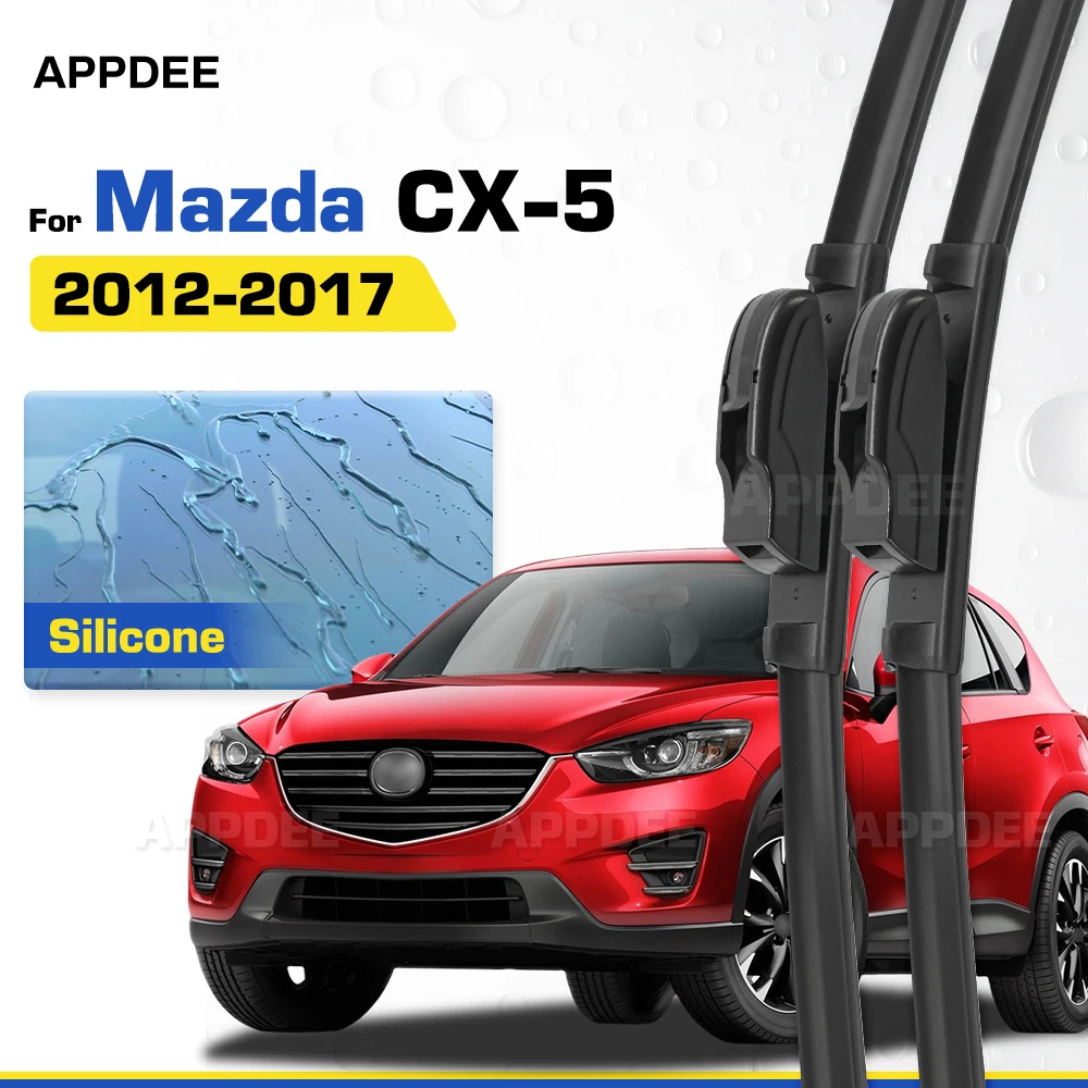 Silicone & Rubber LHD&RHD Front Wiper Blades Set For Mazda CX5 KE 2012-2017 Coated Windshield Windscreen Window Brushes
Silicone & Rubber LHD&RHD Front Wiper Blades Set For Mazda CX5 KE 2012-2017 Coated Windshield Windscreen Window Brushes
