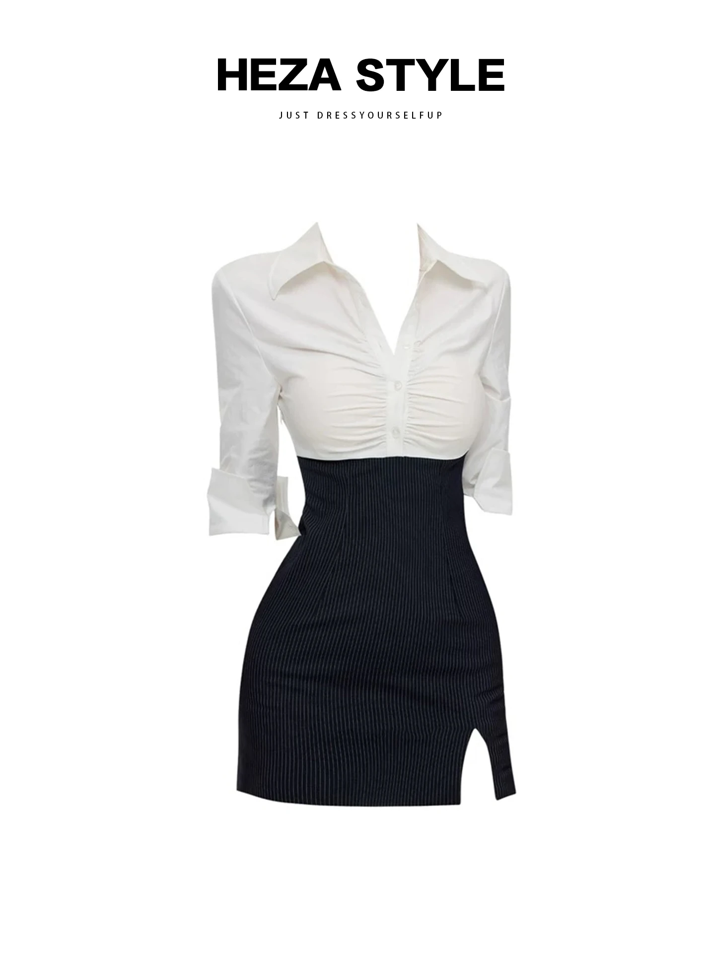 HEZA Slimming High nce Sensation irt Dr Women's Autumn Waist Cinching Slimming Split Profional Bodycon Skirt
HEZA Slimming High nce Sensation irt Dr Women's Autumn Waist Cinching Slimming Split Profional Bodycon Skirt