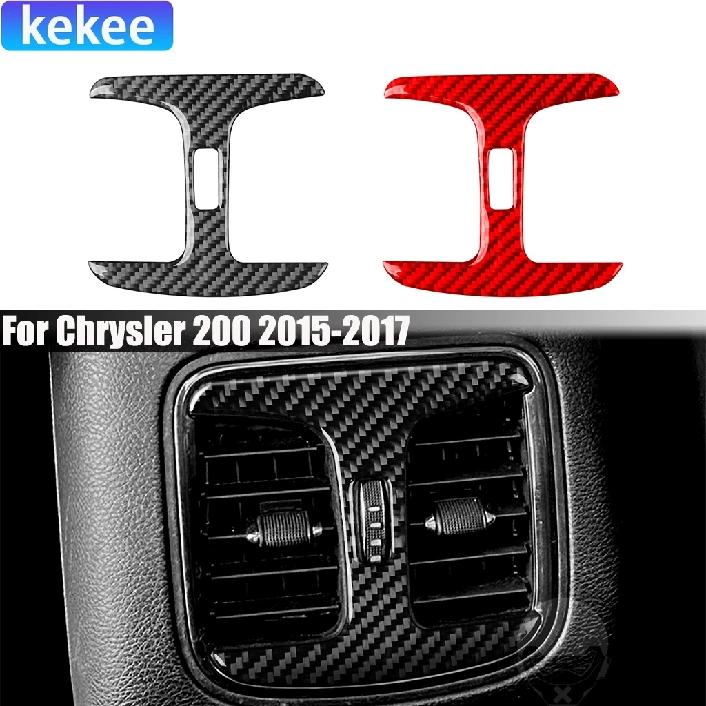Carbon Fiber Car Accessories Rear Center Air Vent Outlet Interior Modified Sticker Cover Trim For Chrysler 200 2015 2016 2017
Carbon Fiber Car Accessories Rear Center Air Vent Outlet Interior Modified Sticker Cover Trim For Chrysler 200 2015 2016 2017