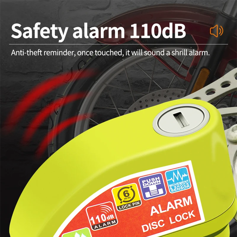 Motorcycle Anti-theft Lock Alarm Lock Safety Anti-theft Disc Brake Alarm Aluminum Alloy Safety Anti-theft Bicycle Motor Lock
Motorcycle Anti-theft Lock Alarm Lock Safety Anti-theft Disc Brake Alarm Aluminum Alloy Safety Anti-theft Bicycle Motor Lock