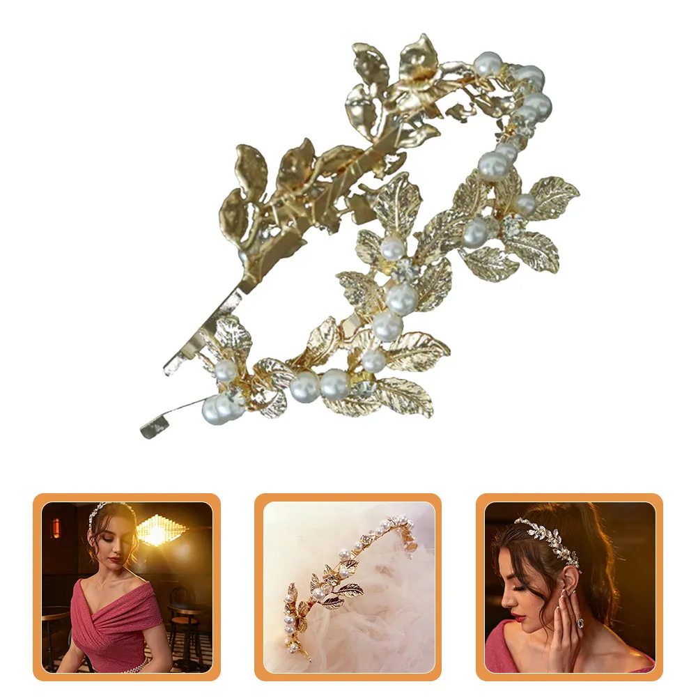 Baroque Gold Bridal Pearls Headband Metal Leaf Hairband Wedding Hair Accessory Bride Headpiece Elegant Wedding Hairband
Baroque Gold Bridal Pearls Headband Metal Leaf Hairband Wedding Hair Accessory Bride Headpiece Elegant Wedding Hairband