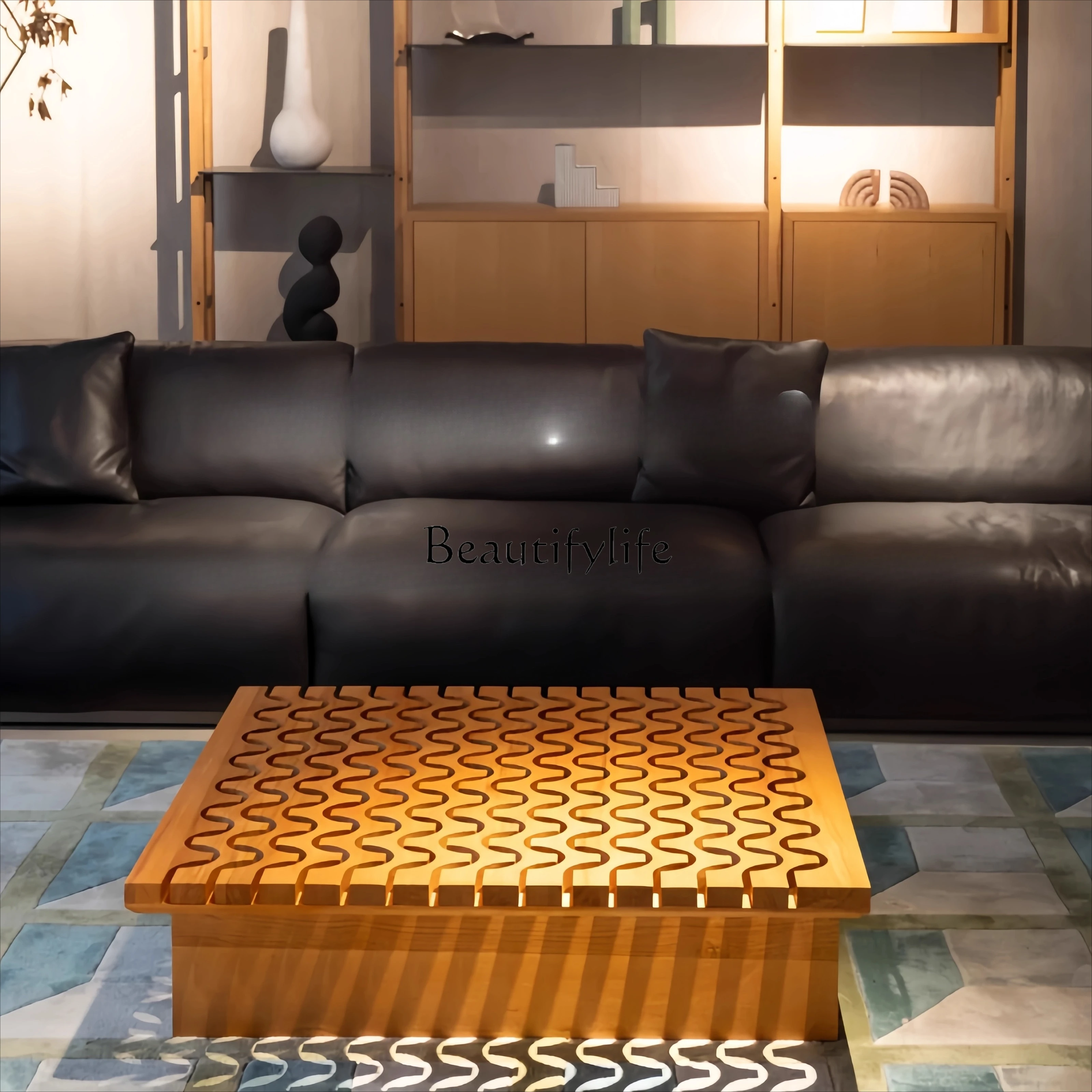 jj Medieval solid wood square coffee table retro style ash wood light luxury tea table
jj Medieval solid wood square coffee table retro style ash wood light luxury tea table