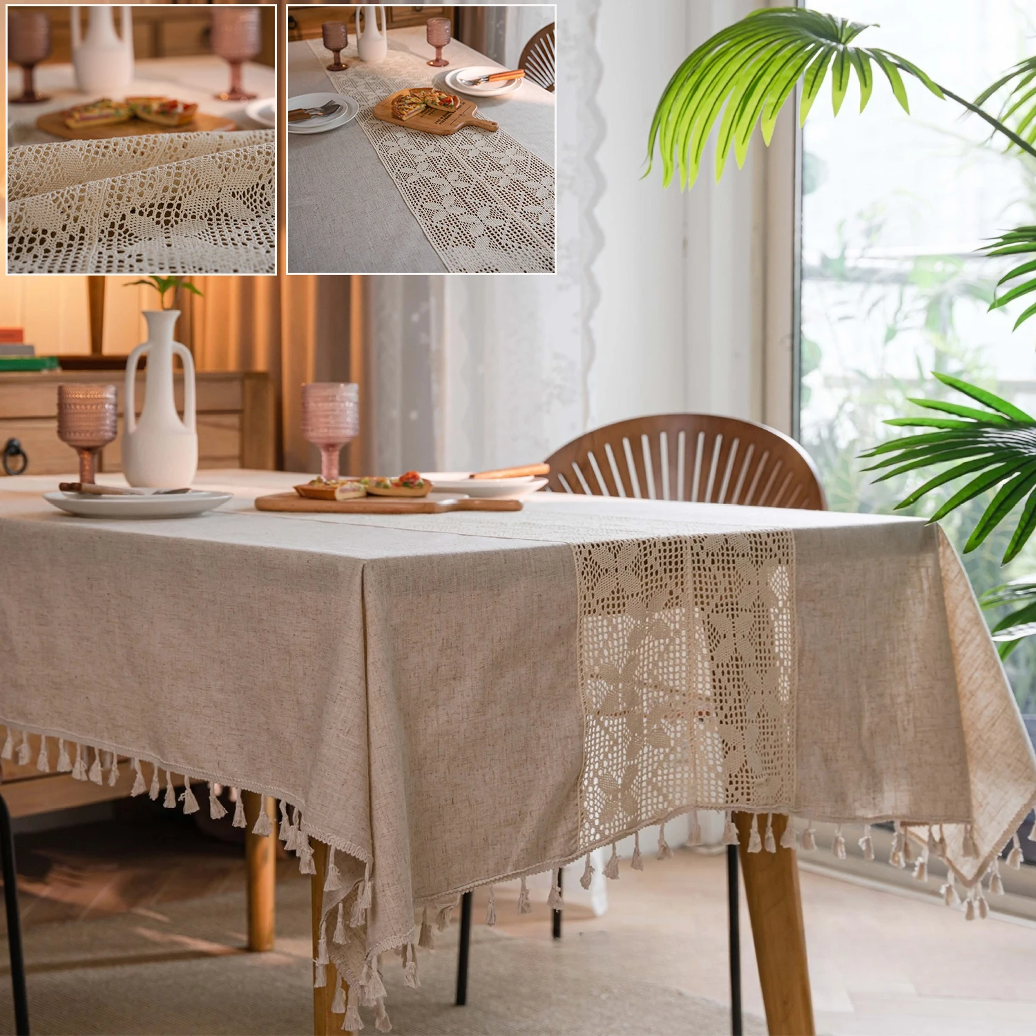 1pc Linen Cotton Tablecloth Round Rectangular Table Cloth Table Cover for Dining Coffee Table Kitchen Decoration 펀칭 코바늘 식탁보
1pc Linen Cotton Tablecloth Round Rectangular Table Cloth Table Cover for Dining Coffee Table Kitchen Decoration 펀칭 코바늘 식탁보