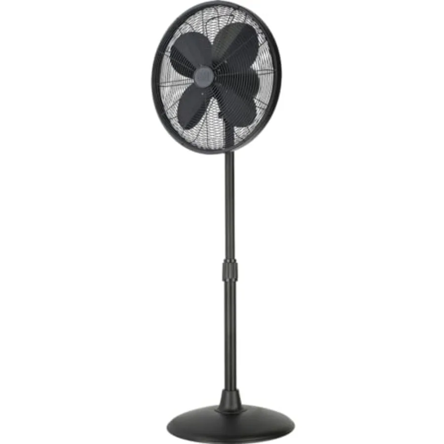 92654-MB All-Metal 16-Inch Retro-Style Pedestal Stand Fan with Wide Oscillation 3-Speed Settings Weighted Base Matte Black Fini
92654-MB All-Metal 16-Inch Retro-Style Pedestal Stand Fan with Wide Oscillation 3-Speed Settings Weighted Base Matte Black Fini
