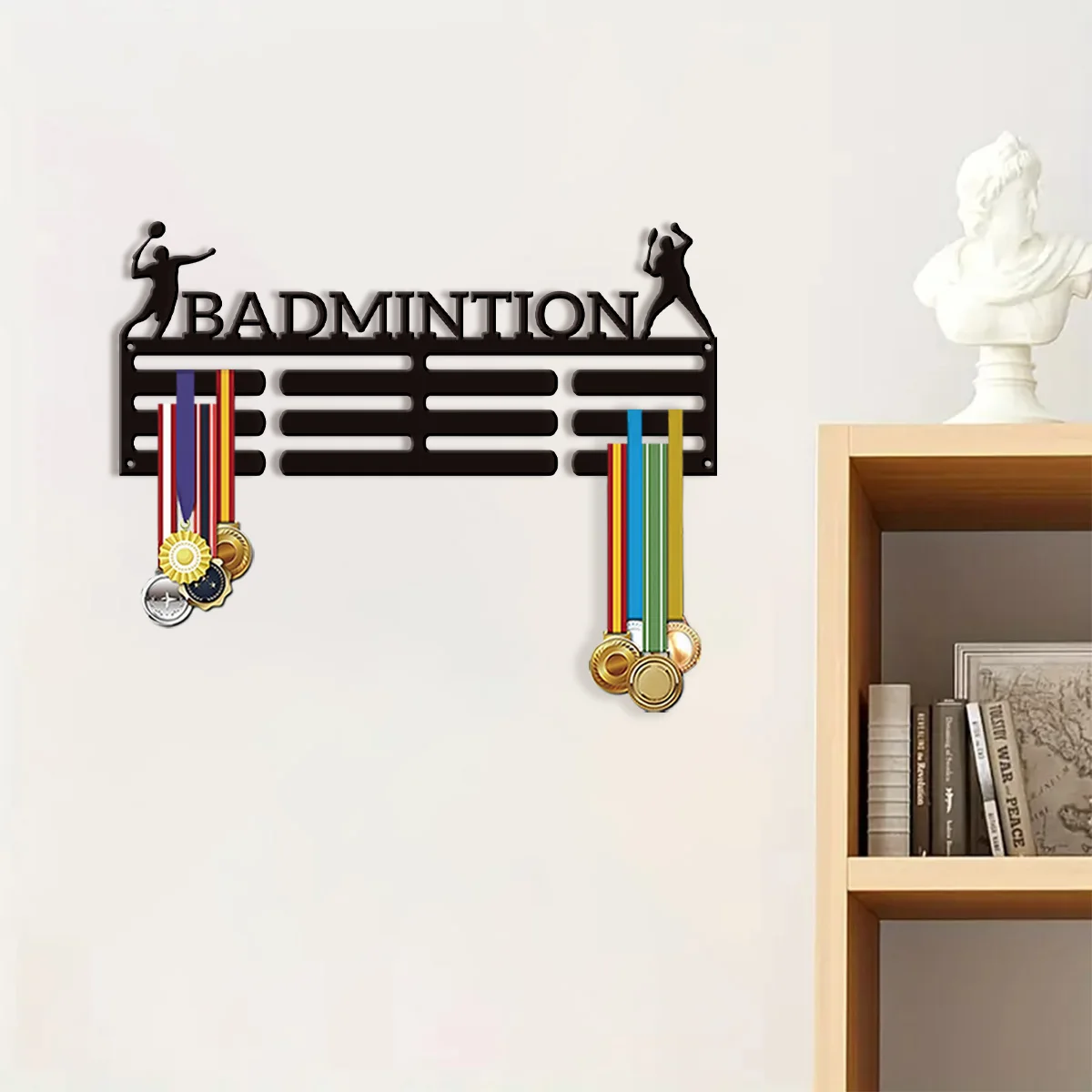 1 medal storage rack, customized name, ribbon holder, climber, sports award organizer, space saving, home decoration, birthday g
1 medal storage rack, customized name, ribbon holder, climber, sports award organizer, space saving, home decoration, birthday g