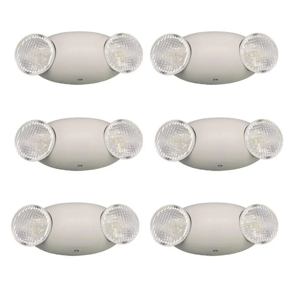 6-Pack Adjustable LED Bug Eye Lights with 90-Minute Battery Backup and Nickel Cadmium, UL Certified
6-Pack Adjustable LED Bug Eye Lights with 90-Minute Battery Backup and Nickel Cadmium, UL Certified
