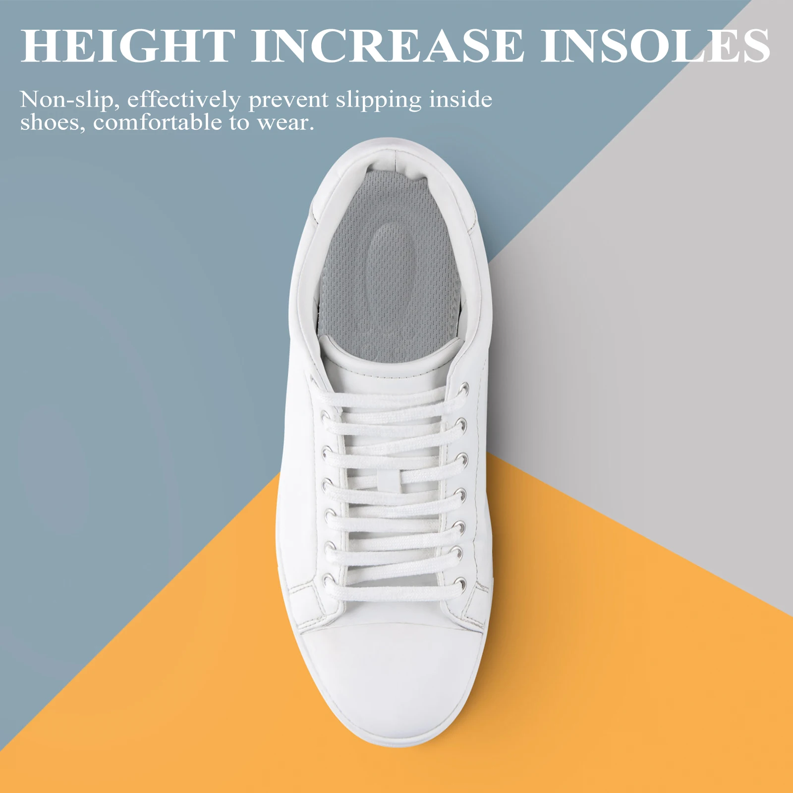 Height Increase Insoles EVA Comfortable Non Slip Invisible Heel Lift Fits Sneakers Boots Deodorant Pad Boost Confidence
Height Increase Insoles EVA Comfortable Non Slip Invisible Heel Lift Fits Sneakers Boots Deodorant Pad Boost Confidence