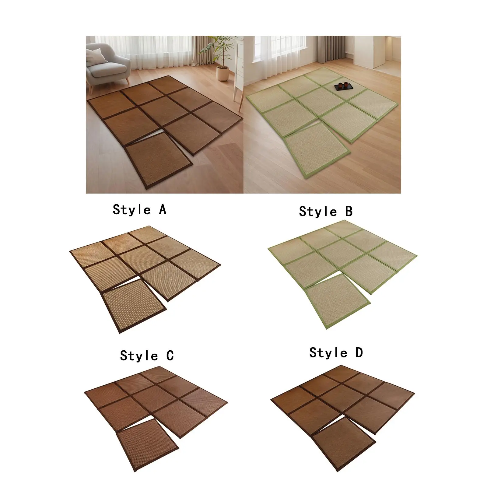 180x180cm Rattan Japanese Tatami Mat Multipurpose Breathable 0.8inch Thick Sleeping Mat for Lying Down Lightweight Comfortable
180x180cm Rattan Japanese Tatami Mat Multipurpose Breathable 0.8inch Thick Sleeping Mat for Lying Down Lightweight Comfortable