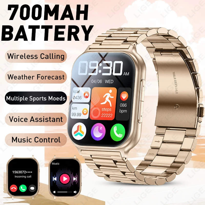 Original LIGE Smart Watch Full Screen Touch Heart Rate Sleep Monitor Waterproof Man Watches Sports Fitness smartwatch for women
Original LIGE Smart Watch Full Screen Touch Heart Rate Sleep Monitor Waterproof Man Watches Sports Fitness smartwatch for women