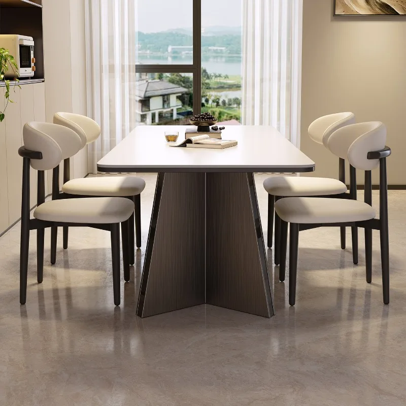 Decoration Luxury Dining Table Nordic Accent Save Space Big Size Dining Table Vintage Juegos De Comedor Postmodern Furniture
Decoration Luxury Dining Table Nordic Accent Save Space Big Size Dining Table Vintage Juegos De Comedor Postmodern Furniture