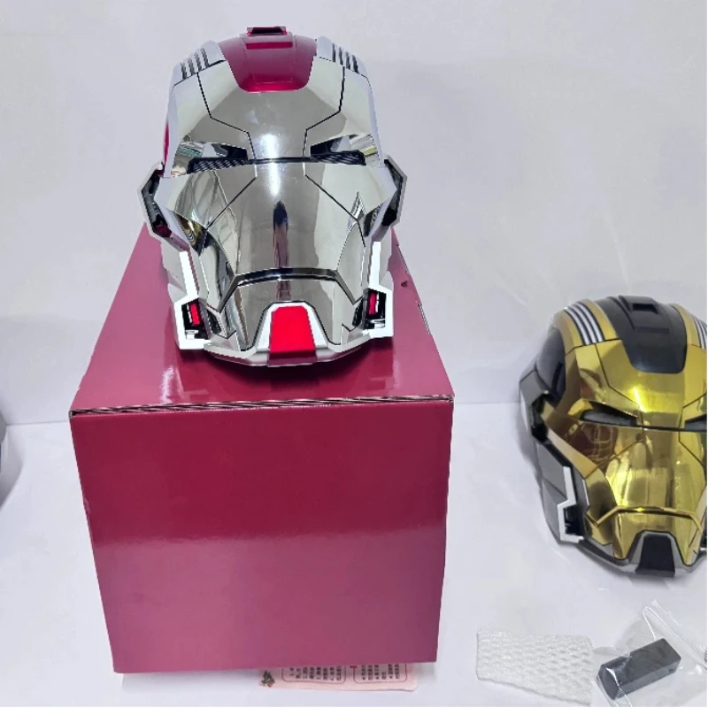 Silver Red Mk5 Pro Max Helmet Collectible Ornament - Voice Remote Control Automatic Functions Upgrade Version Ideal Gift
Silver Red Mk5 Pro Max Helmet Collectible Ornament - Voice Remote Control Automatic Functions Upgrade Version Ideal Gift