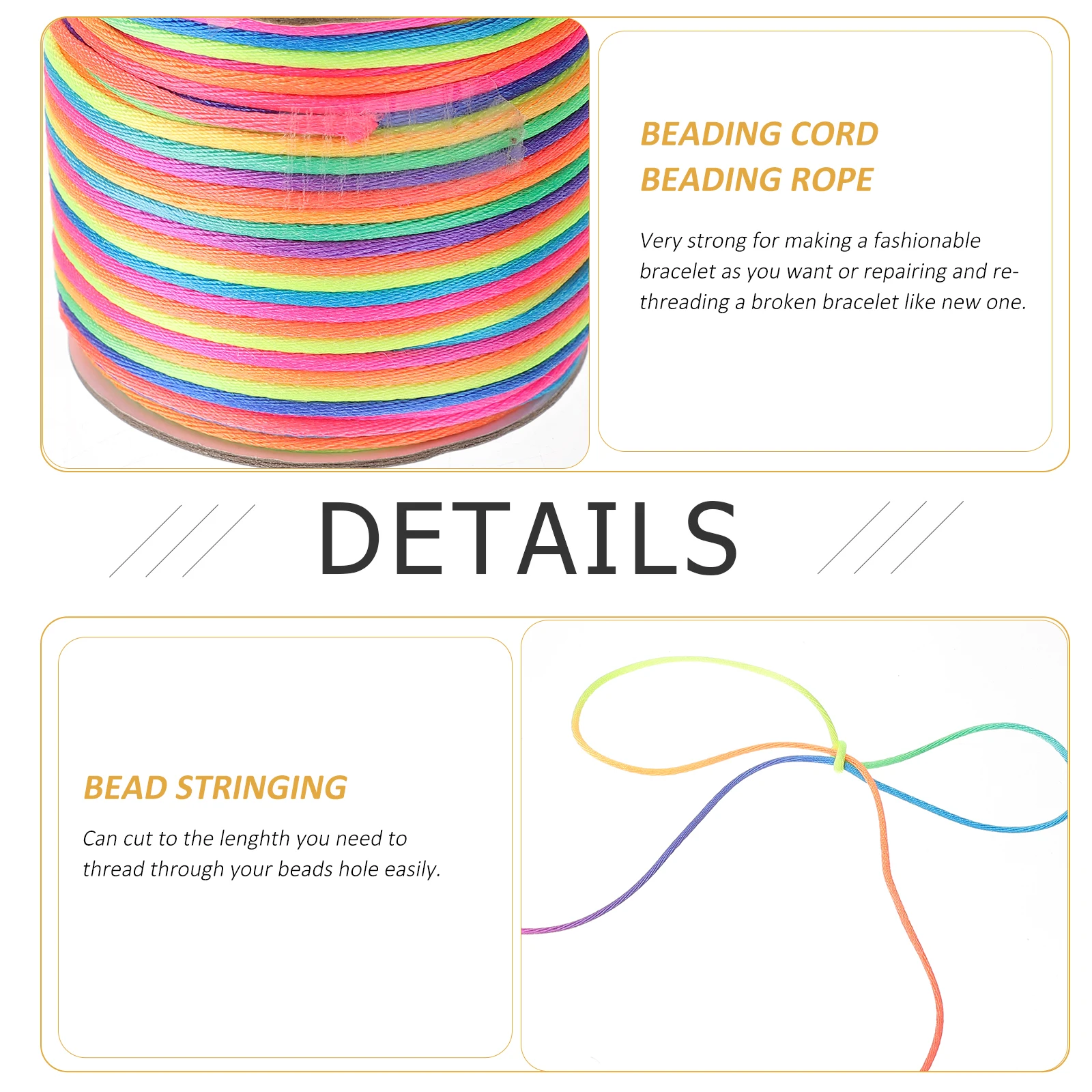 45M 2Mm Multicolor Beading Polyester Fabric String Jewelry Making Bracelets Necklaces Diy Crafts Stretch Repair Thread Cuttable
45M 2Mm Multicolor Beading Polyester Fabric String Jewelry Making Bracelets Necklaces Diy Crafts Stretch Repair Thread Cuttable