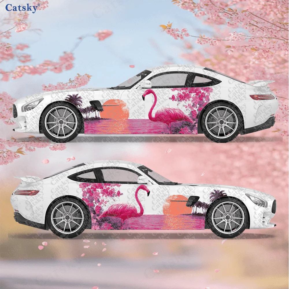 2pcs Dreamy Pink Sunset Flamingo Car Side Wraps, Self-Adhesive PVC Waterproof & Scratch-Resistant Stickers, Car Accessory Gift
2pcs Dreamy Pink Sunset Flamingo Car Side Wraps, Self-Adhesive PVC Waterproof & Scratch-Resistant Stickers, Car Accessory Gift