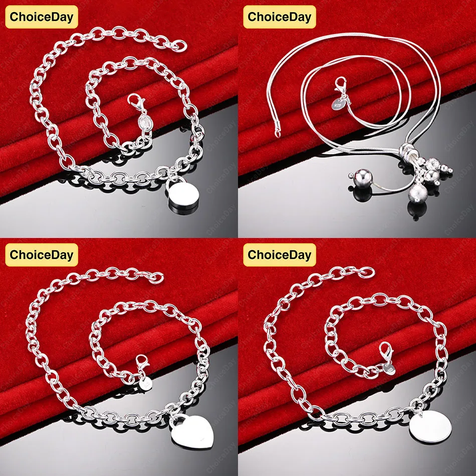 ChoiceDay 925 Sterling Silver Delicate Round Pendant Necklace Women's Party Accessories Gift Wedding Jewelry
ChoiceDay 925 Sterling Silver Delicate Round Pendant Necklace Women's Party Accessories Gift Wedding Jewelry