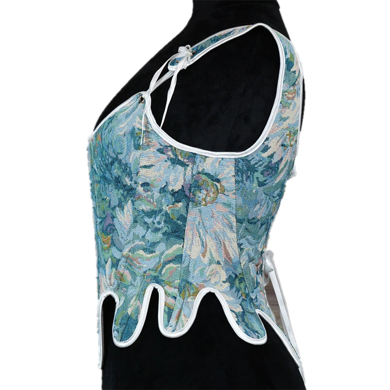 Элегантный жаккардовый корсет, топ, женский винтажный лиф, сексуальный утягивающий бюстье на шнуровке, камзол, корсеты эпохи Возрождения, уличная одежда
Элегантный жаккардовый корсет, топ, женский винтажный лиф, сексуальный утягивающий бюстье на шнуровке, камзол, корсеты эпохи Возрождения, уличная одежда