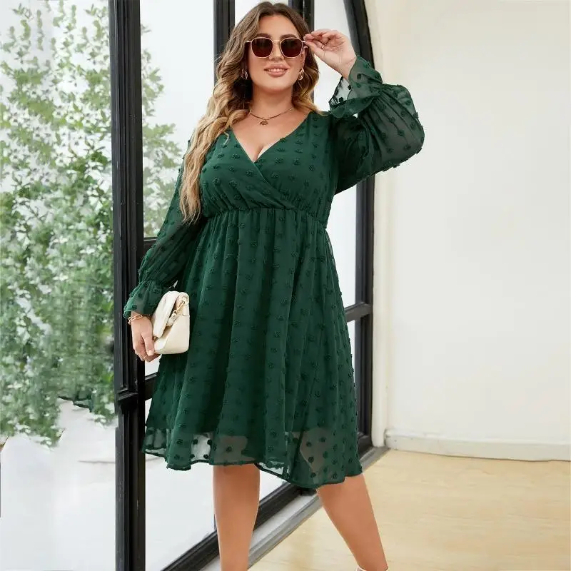 L38E Women's V Neck Dress Green A-line Dress Summer Party Beach Dress
L38E Women's V Neck Dress Green A-line Dress Summer Party Beach Dress