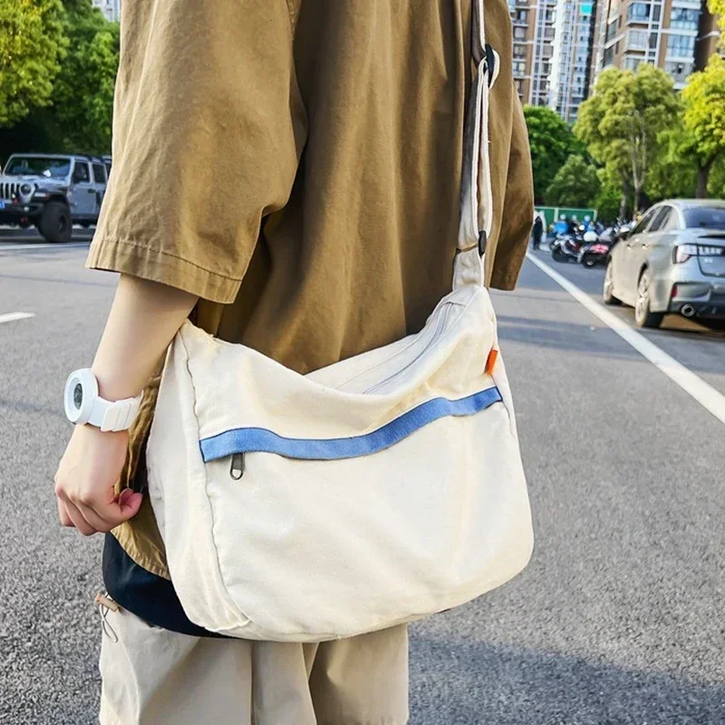 Female High Street Fashion Canvas Cotton Fabric Hobo Shoulder Bag Unisex Student Leisure School Book Soft Cloth Messenger Bag
Female High Street Fashion Canvas Cotton Fabric Hobo Shoulder Bag Unisex Student Leisure School Book Soft Cloth Messenger Bag