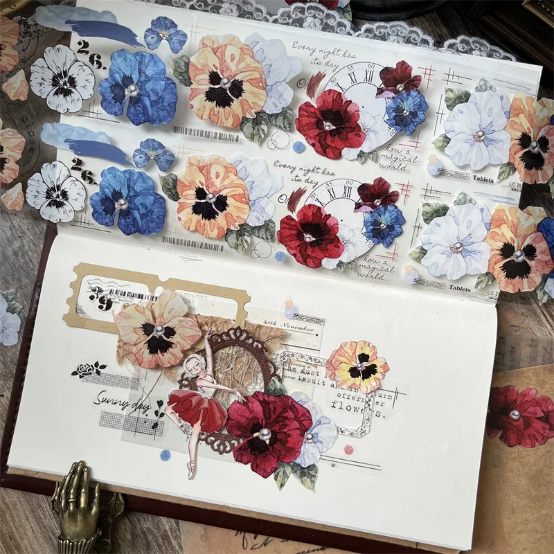 5cmX6M Yier Original Washi Tapes Big Flower Camellia Rrtro PET Masking Tapes Journaling Card Book Scrapbook Stickers
5cmX6M Yier Original Washi Tapes Big Flower Camellia Rrtro PET Masking Tapes Journaling Card Book Scrapbook Stickers