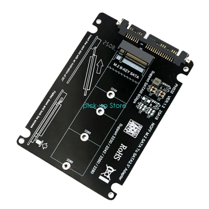 Q5WA M.2 Hard Disk Adapter B Key M.2 Hard Disk Adapter Support for 2230 2242 2260 2280 M.2 Hard Disk Adapter Card Installation
Q5WA M.2 Hard Disk Adapter B Key M.2 Hard Disk Adapter Support for 2230 2242 2260 2280 M.2 Hard Disk Adapter Card Installation