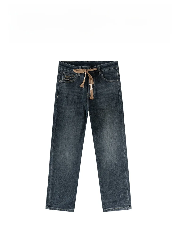 BAIRBAOLIY Autumn Winter Thickened Casual Retro Washed Denim Jeans Drawstring Straight Leg Cotton Polyester Blend Fashionable...
BAIRBAOLIY Autumn Winter Thickened Casual Retro Washed Denim Jeans Drawstring Straight Leg Cotton Polyester Blend Fashionable...