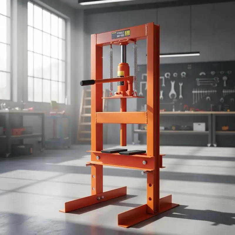 Benchtop Pressure Machinery 6 Ton For Garage Workshop Automotive Repair, H-Frame Design Adjustable Height Press Plates Orange
Benchtop Pressure Machinery 6 Ton For Garage Workshop Automotive Repair, H-Frame Design Adjustable Height Press Plates Orange