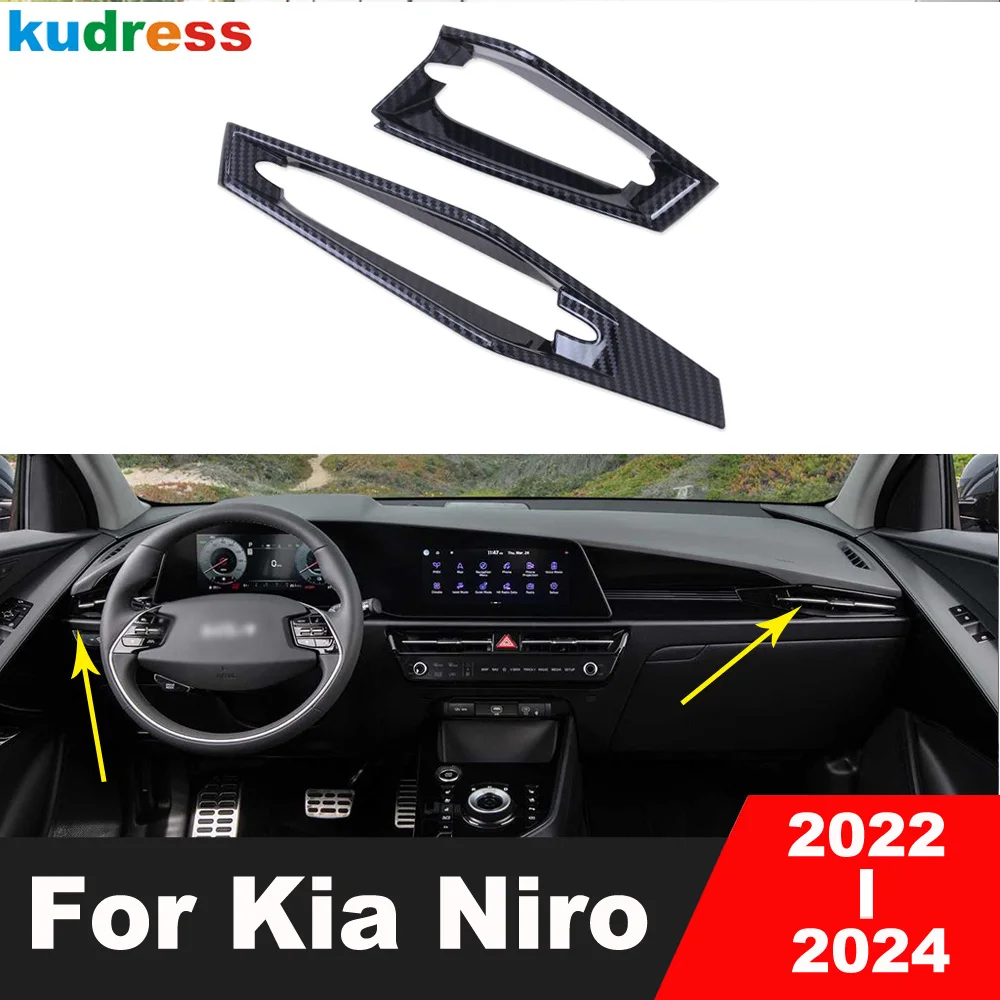 Car Front Side Air Condition Vent Outlet Cover Trim For Kia Niro 2022 2023 2024 Carbon Fiber Interior Mouldings Accessories
Car Front Side Air Condition Vent Outlet Cover Trim For Kia Niro 2022 2023 2024 Carbon Fiber Interior Mouldings Accessories