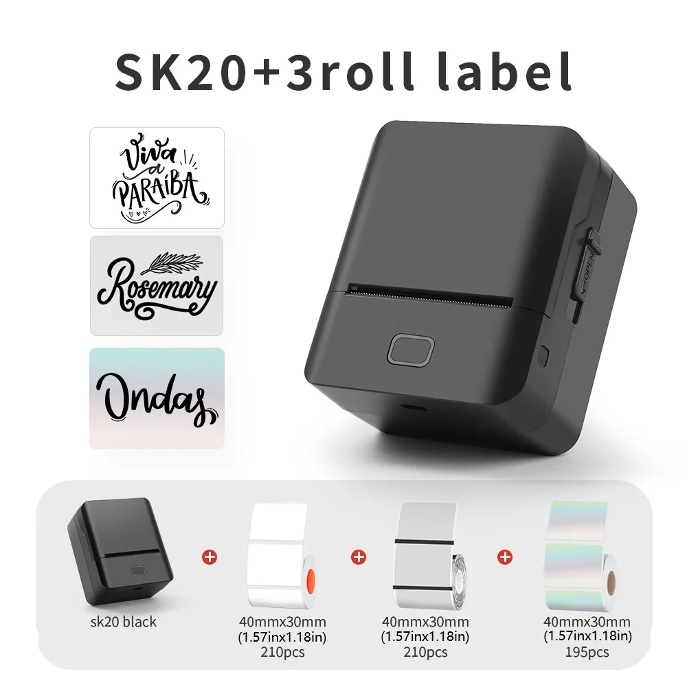 KAYSION цветной принтер для этикеток, мини-портативный принтер для этикеток с клеем, термопринтер для наклеек, машина для телефонов/ноутбуков SK20
KAYSION цветной принтер для этикеток, мини-портативный принтер для этикеток с клеем, термопринтер для наклеек, машина для телефонов/ноутбуков SK20