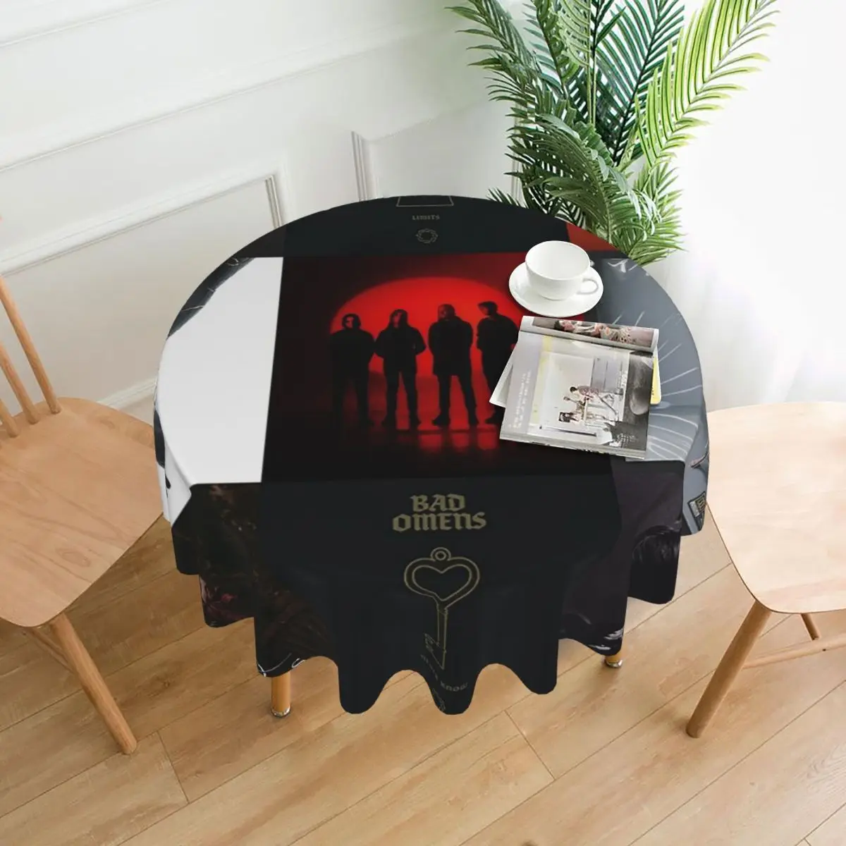 Bad Omens All Albums, Popular Singles And Members Waterproof Round Tablecloth Oilproof Table Cloth Dining Table Cover 60 inches
Bad Omens All Albums, Popular Singles And Members Waterproof Round Tablecloth Oilproof Table Cloth Dining Table Cover 60 inches