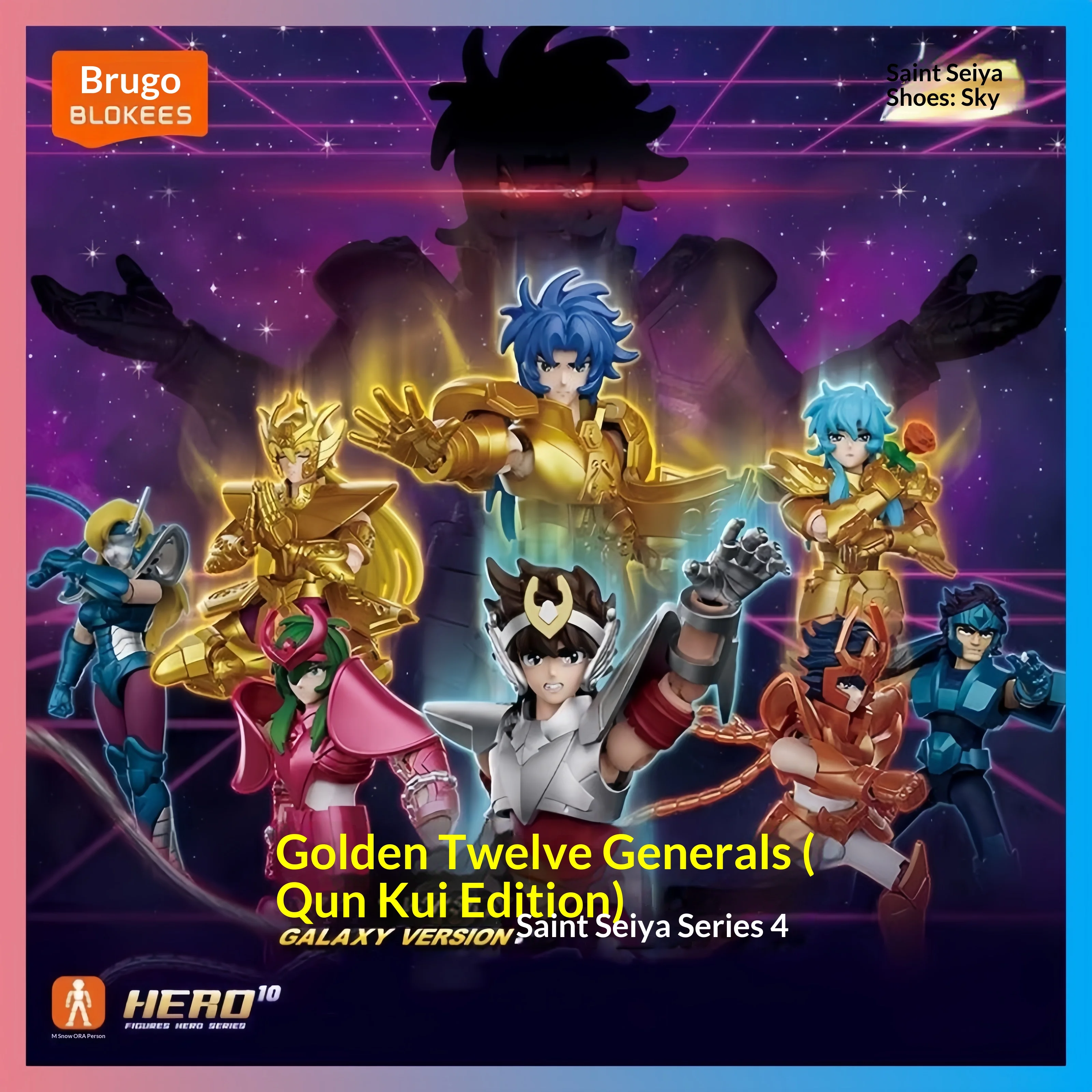 Blokees Saint Seiya Galaxy Version V4 Series Action Figures Blind Box Twelve Gold Saints Gold Houses Zodiac Anime Assembly Model
Blokees Saint Seiya Galaxy Version V4 Series Action Figures Blind Box Twelve Gold Saints Gold Houses Zodiac Anime Assembly Model