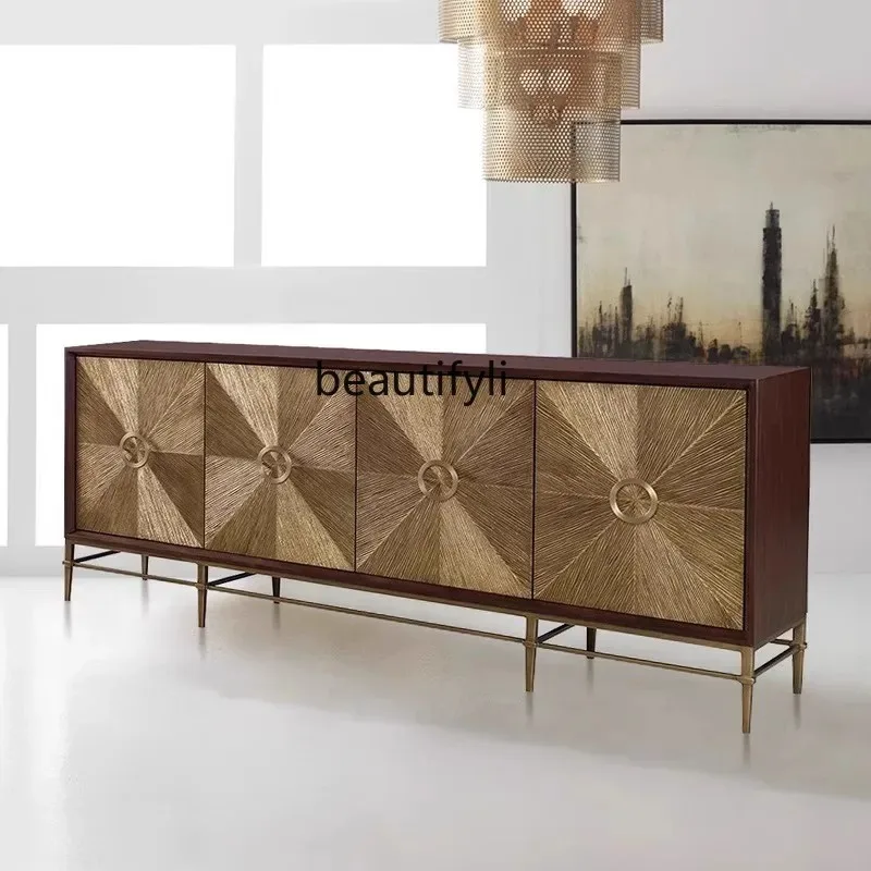 D2520 Italian Style Light Luxury Sideboard High-End Furniture American Retro Storage Decorative Cabinet Living Room Entryway Cab
D2520 Italian Style Light Luxury Sideboard High-End Furniture American Retro Storage Decorative Cabinet Living Room Entryway Cab