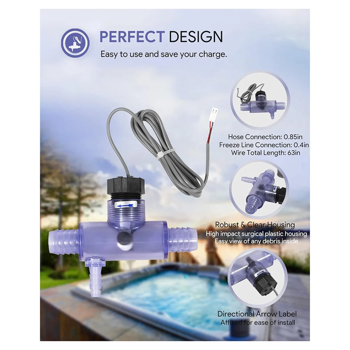 2025+2560-040 Flow Switch for , Hot Tub and Sweetwater Spas, Q-12DS-C2 Replacement Part
2025+2560-040 Flow Switch for , Hot Tub and Sweetwater Spas, Q-12DS-C2 Replacement Part