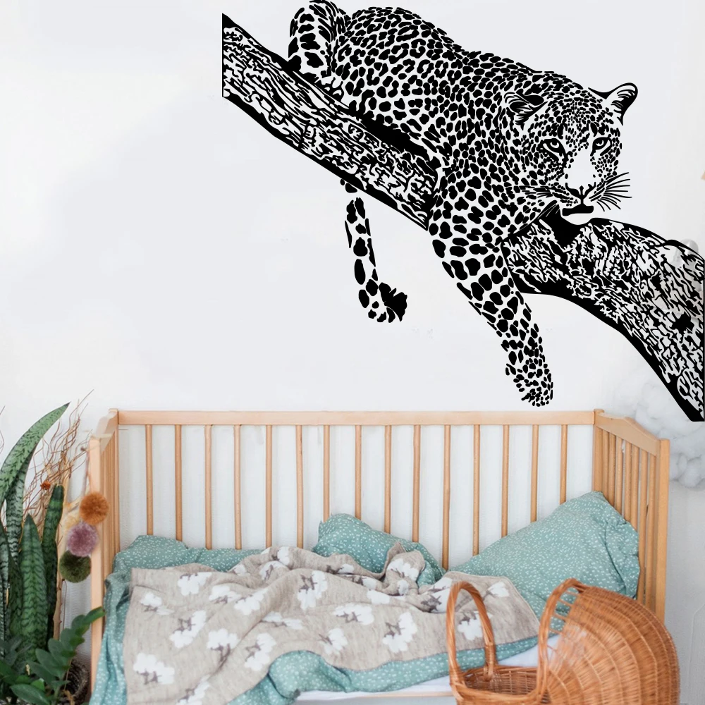 Cartoon Jaguar Lying on The Branch Tree Lion Tiger Wall Sticker Decal Jungle Animal Forest Kids Room Playroom Bedroom
Cartoon Jaguar Lying on The Branch Tree Lion Tiger Wall Sticker Decal Jungle Animal Forest Kids Room Playroom Bedroom