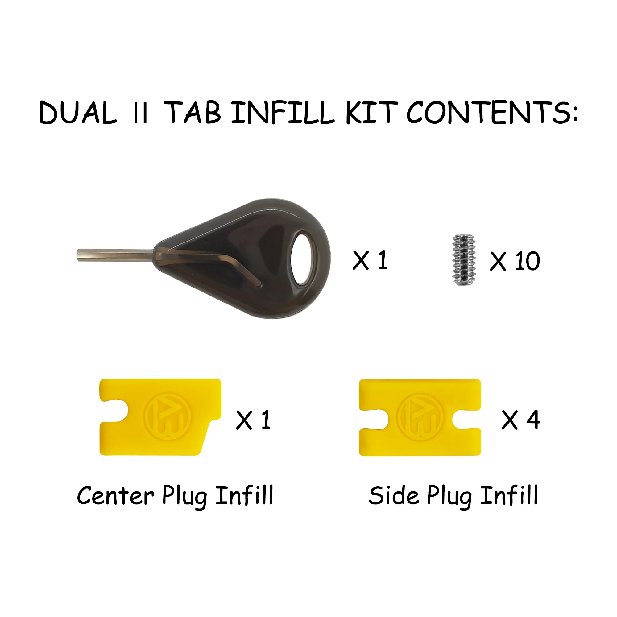 Tab Infill Kit Fill the Gap Between the Front Tab Of The Dual Tab F1 Fin and The F2 Plug Front Slot Surfboard Accessories
Tab Infill Kit Fill the Gap Between the Front Tab Of The Dual Tab F1 Fin and The F2 Plug Front Slot Surfboard Accessories