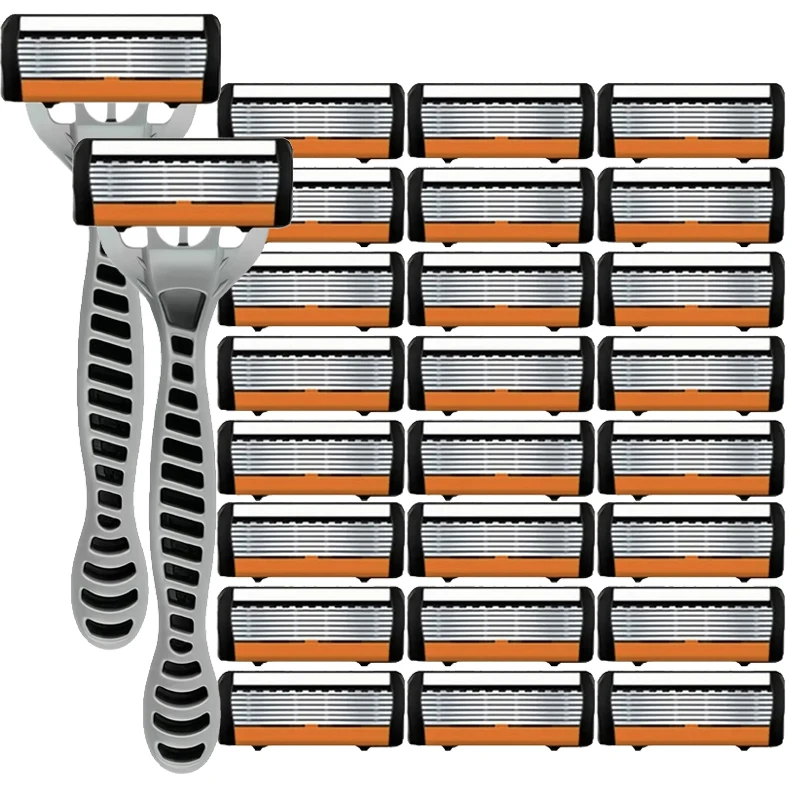 6-слойная ручная бритва с бритвенной головкой, классическая бритва из нержавеющей стали с двойным лезвием, безопасная винтажная бритва для бритья бороды, усов, руководство
6-слойная ручная бритва с бритвенной головкой, классическая бритва из нержавеющей стали с двойным лезвием, безопасная винтажная бритва для бритья бороды, усов, руководство