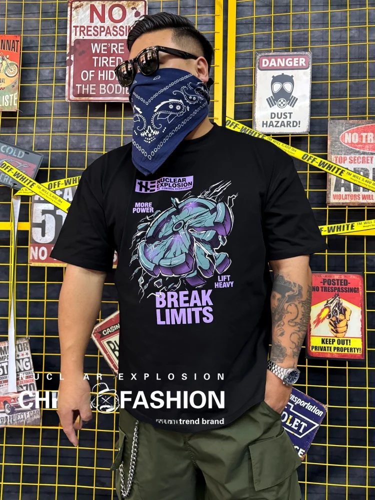 Cotton T-Shirt Unisex Loose Fit Short Sleeve Fitness Summer Print Breathable Casual round Neck Tee for Youth Fashion Brand
Cotton T-Shirt Unisex Loose Fit Short Sleeve Fitness Summer Print Breathable Casual round Neck Tee for Youth Fashion Brand